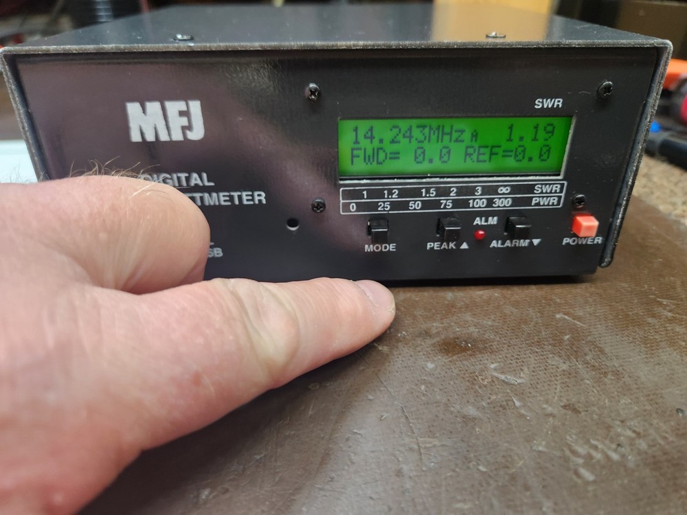 MFJ-826B Digital SWR / Wattmeter ! 1.8 to 54Mhz , 1500watts ! ! Very Nice !