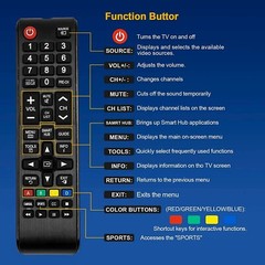 NEW Universal Remote Control for All Samsung LCD LED HDTV Smart TVs BN59-01199F