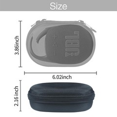 JBL Clip 5 Portable Bluetooth Speaker Case, Waterproof, Black | For Home & Outdo