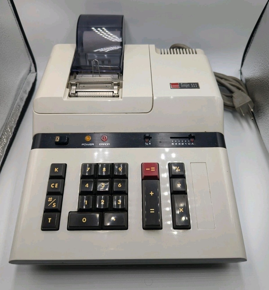 Vintage Sharp Compet 523/626 Electronic Printing Calculator