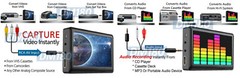 Digital 4.3″ Video Audio Recorder Player Micro SD Input RCA A/V Input 1080P Out