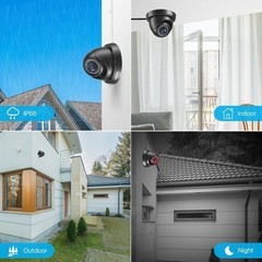 ZOSI 5mp Lite 8CH DVR 1080p Security Camera System Outdoor H.265+ Home CCTV Kit