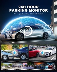 4K+4K Dash Cam Front and Rear for Cars