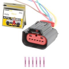1Pcs 6-Way/Pin Mass Air Flow Connector Sensor Socket Repair Wiring Harness