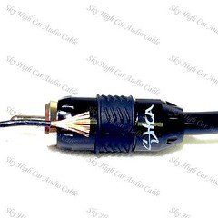 Sky High Car Audio 1.5 ft 2 Channel PREMIUM RCA Cable Nylon Copper Braided