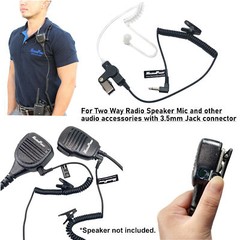 MaximalPower 3.5mm RECEIVER/LISTEN ONLY Headset Earpiece for 2-Way Radios 617-1N