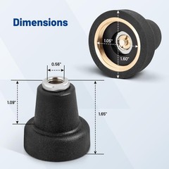 NMO To 3/8 x 24 Thread Adapter Antenna Mount For CB Ham Two Way Amateur Radio