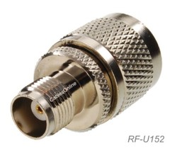 TNC Female to UHF PL259 Male RF Coaxial Adapter, CablesOnline RF-U152