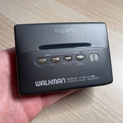 SONY WM-EX555 Walkman Cassette Player, Awesome Gun Gray ! Working !