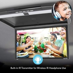 Pyle Car Overhead Monitor Screen Display – 17.3″ LCD w/ 1080p Support