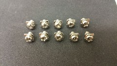 10pcs 4mm Amplifier Terminal Screws Square Washer POWER GROUND SPEAKER Amp Screw
