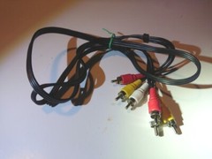 SatelliteSale AV Male to Male 3 RCA Audio Video Composite Cable Black (5 feet)