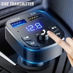 Bluetooth 5.0 Car Wireless FM Transmitter Adapter 2USB PD Charger AUX Hands-Free