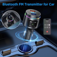 Car Bluetooth FM Transmitter Radio MP3 Wireless Adapter Dual USB Charger