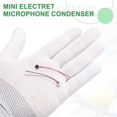 10Pcs Electret Microphone Condenser Pickup 6mm Pickup with 40mm Wire 60dB