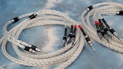 Maze Audio Braided Litz Speaker Cable Pair 10ft BI-WIRE Silver Plated Audiophile