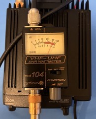 ICOM IC-207H Dual Band VHF/UHF Mobile Transceiver 2 M /70cm Ham Radio Works Good