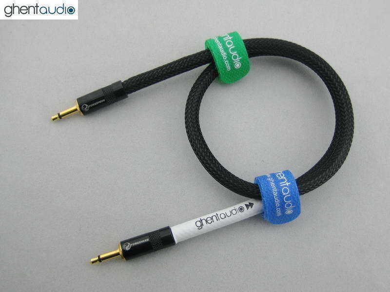 D12 (0.5m 1.5ft)— 3.5mm TS Mono (Male to Male) OFC HIFI Audio Cable ghentaudio