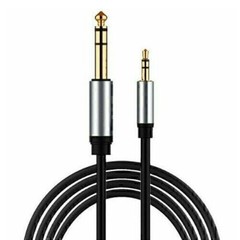 3.2ft/6ft/10ft, 1/4inch MONO (TS) to 3.5mm Audio/Guitar Male to Male Cable Black