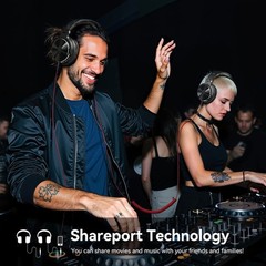 Versatile DJ Headphones with Adjustable Headband & Sound Isolation Features