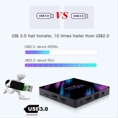 H96 Max Smart TV Box Android 9.0 Quad Core 64 Bit 4K HD 5.8GHz WiFi Media Player