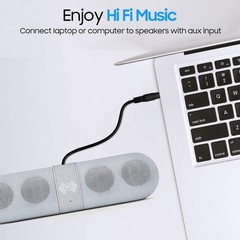 3.5mm Cable Male to Male Stereo Audio Speaker iPad PC Car Auxiliary AUX Cord USA