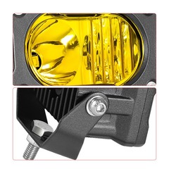 2x 3″ LED Pods Light Bar Amber Yellow Fog Lamp Offroad Driving Truck ATV &Wiring