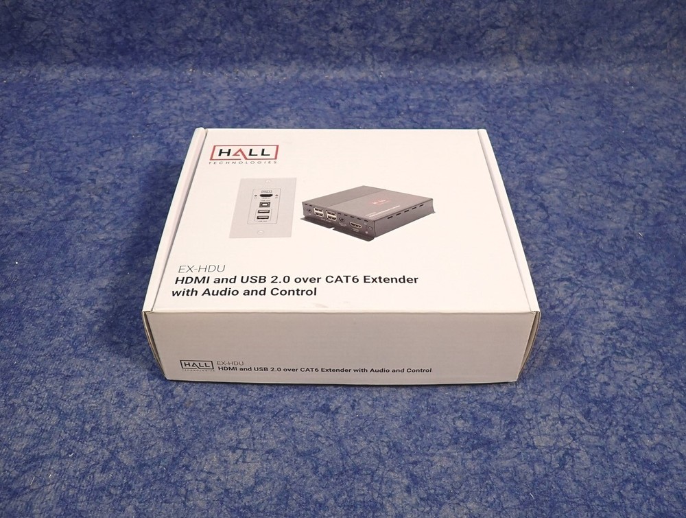 Hall Technologies EX-HDU-R HDMI & USB 2.0 over Cat6 Extender Receiver (G72)