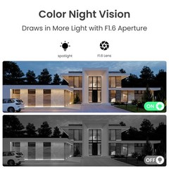Reolink Elite WiFi 8MP 4K Dual-Lens Plug-in Security Camera Color Night Vision
