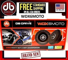 DB DRIVE WDX6MOTO 350 WATT 6.5″ WEATHER RESISTANT 2-WAY LOUDSPEAKERS (1 Pair)