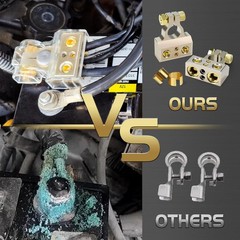 Car Battery Terminals Clamp Post 0/2/4/8 AWG Gauge Positive Negative Ports US