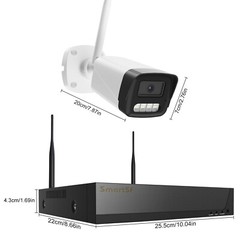HD 2MP Security Camera System 1TB HDD, NVR Indoor Outdoor WIFI CCTV Audio NVRkit