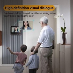 Wireless 1080P Doorbell Camera with Two-Way Audio & 170° View – No Subscription