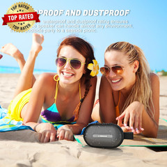 Portable Mini Bike Bluetooth Speaker,Ip67 Waterproof Wireless with Adjustable St