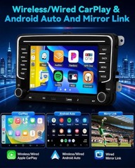 Android 15 VW Car Stereo 7″ Wireless CarPlay Android Auto 4GB+128GB GPS NEW
