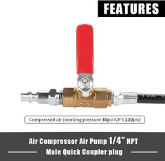 Air Valve Holder Pressure Pipe Cylinder Leakage Testing Assistant Tool with Ball