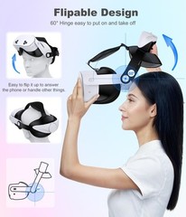 Adjustable VR Headset Strap for Better Support&Comfort for Meta Quest 3S/3/2