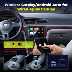 4 in 1 Mini Auto Wireless Adapter with Mirror Link Android Carplay Plug and Play