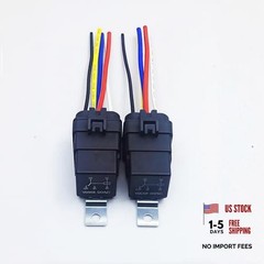 40/30 amps 12VDC 5-pin Waterproof Relay with 5-pin Wire Harness Heavy-Duty