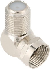 90 Degree Right Angle F Female to Male Connector Coax Adapter TV F-Type M/F Lot