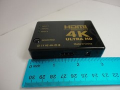 4K HDMI 3 Ports to 1 Switch Hub Full HD Ultra HD DVD HDTV Xbox PS3 PS4 Computer