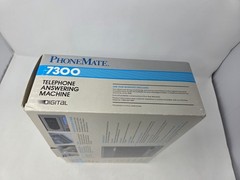 PHONEMATE 7300 TELEPHONE DIGITAL ANSWERING SYSTEM MACHINE GRAY VINTAGE NOS PROP