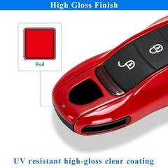 Porsche Key Fob Shell Cover 3-Piece Painted Key Case Replacement Remote