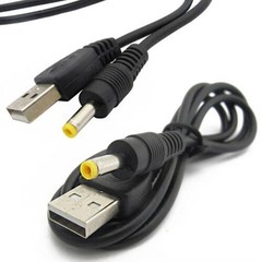 USB DC 4.0×1.7mm 0.8M Pure Copper Charging Cable for PSP 1000 2000 3000 5V