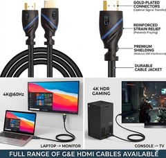 3 ft HDMI Cables – Supports 4K, 3D, & Audio Return Channel – 3 Pack