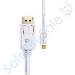 SatelliteSale Mini DisplayPort to Display Port DP Cable 4K/30Hz 8.64Gbps White