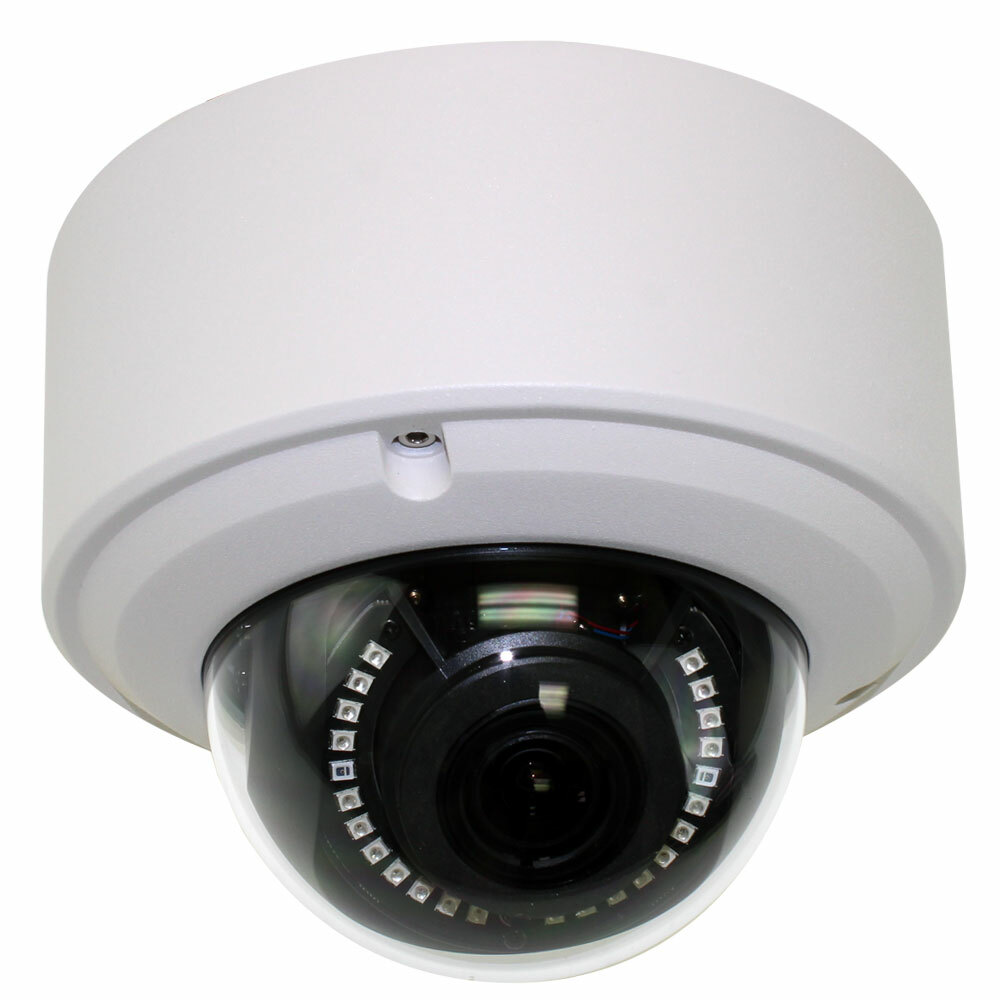 8MP 2160p Ultra HD 4K IP 2.8-12mm Varifocal Zoom PoE IP Dome PoE Security Camera