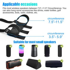 Portable Bike Speaker Mount Handlebar Sound Bar Bicycle Holder Straps Adjustable