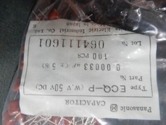 Panasonic Polypropylene Film? Capacitors 330pf 50V Qty 100 NOS ECQ-P