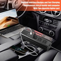 5000W Car Power Inverter 12V 24V to AC 110V Modified Sine Wave Solar Converter